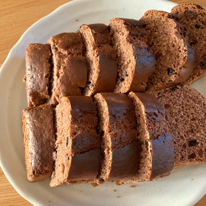 スーパーカップで作るチョコパウンドケーキ